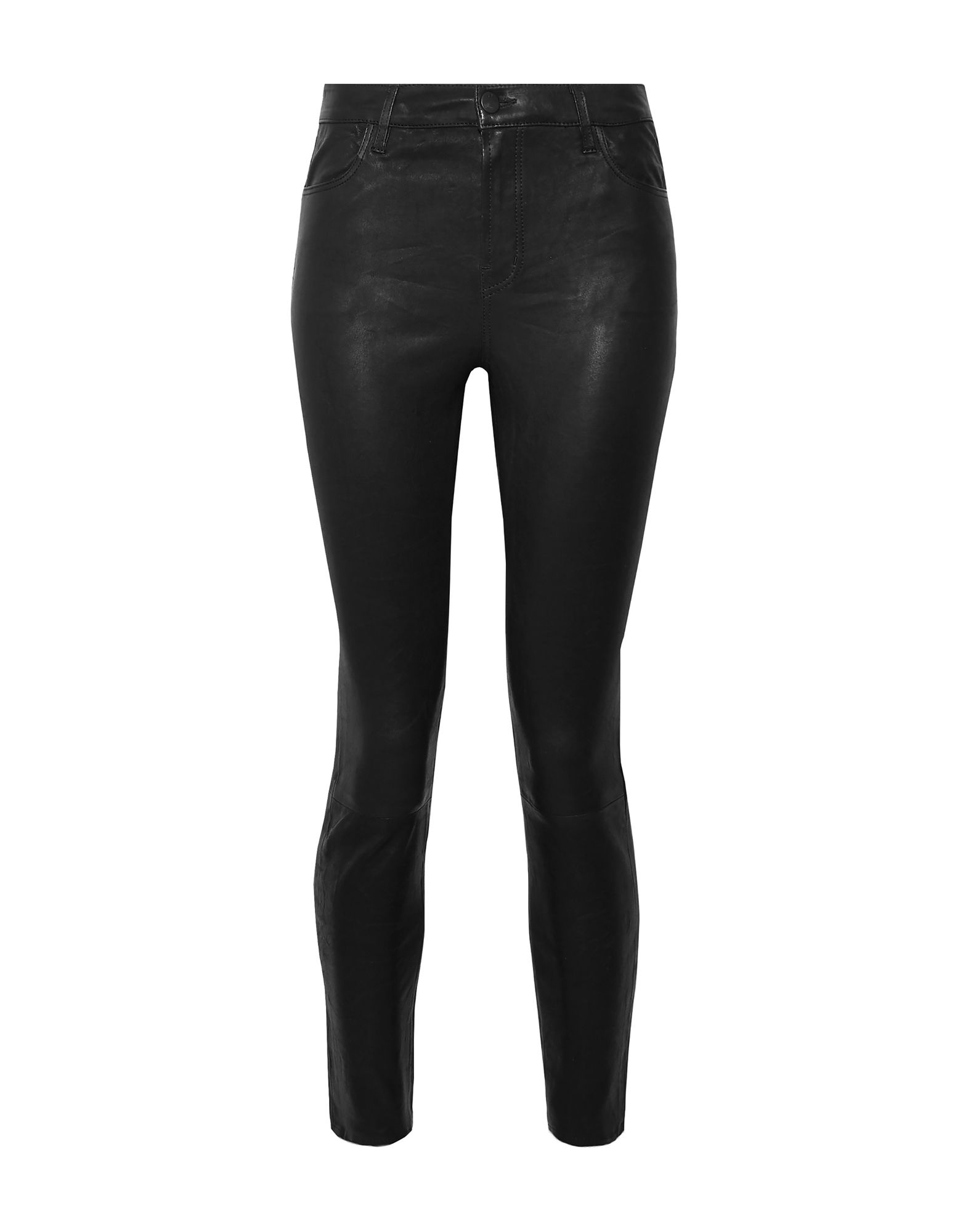 Shop J Brand Woman Pants Black Size 32 Lambskin