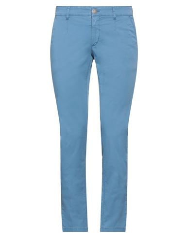 Alessandro Dell'acqua Man Pants Azure Size 31 Cotton, Elastane In Blue