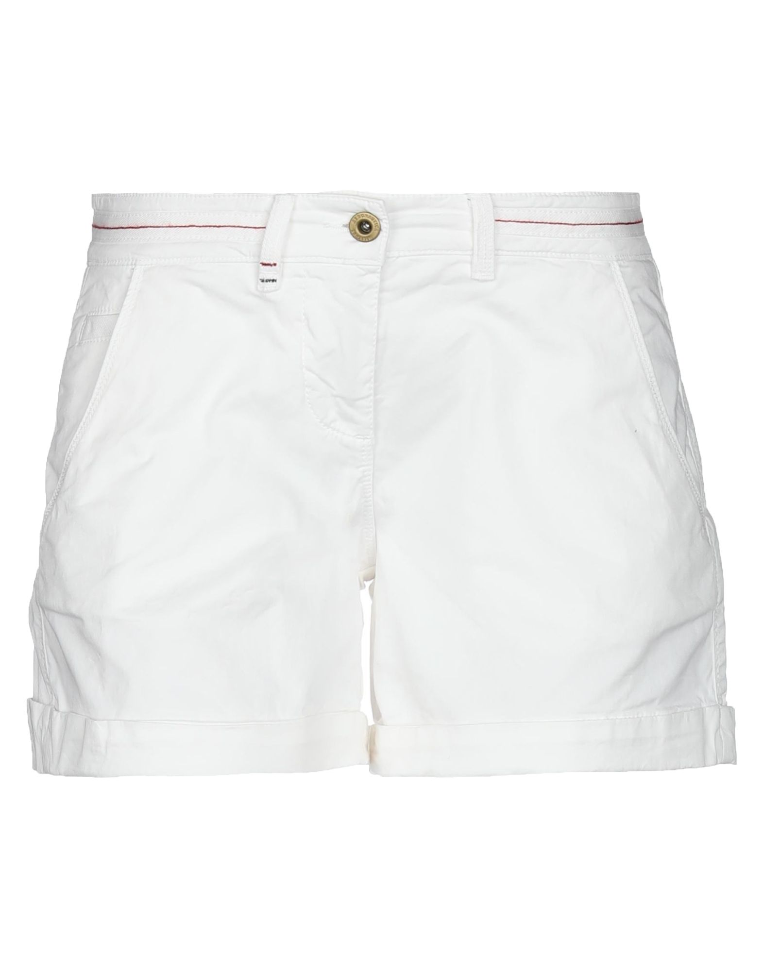 Aeronautica Militare Woman Shorts & Bermuda Shorts White Size 2 Cotton, Elastane
