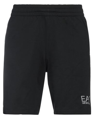 Ea7 Man Shorts & Bermuda Shorts Black Size M Cotton