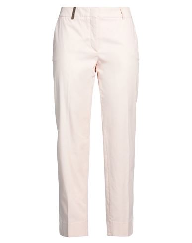 Shop Peserico Woman Pants Light Pink Size 12 Cotton, Elastane