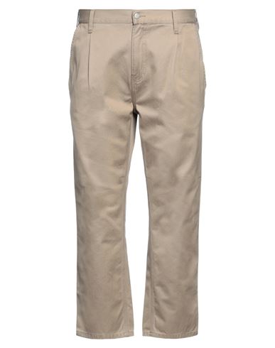 Carhartt Man Pants Khaki Size 34 Cotton In Beige