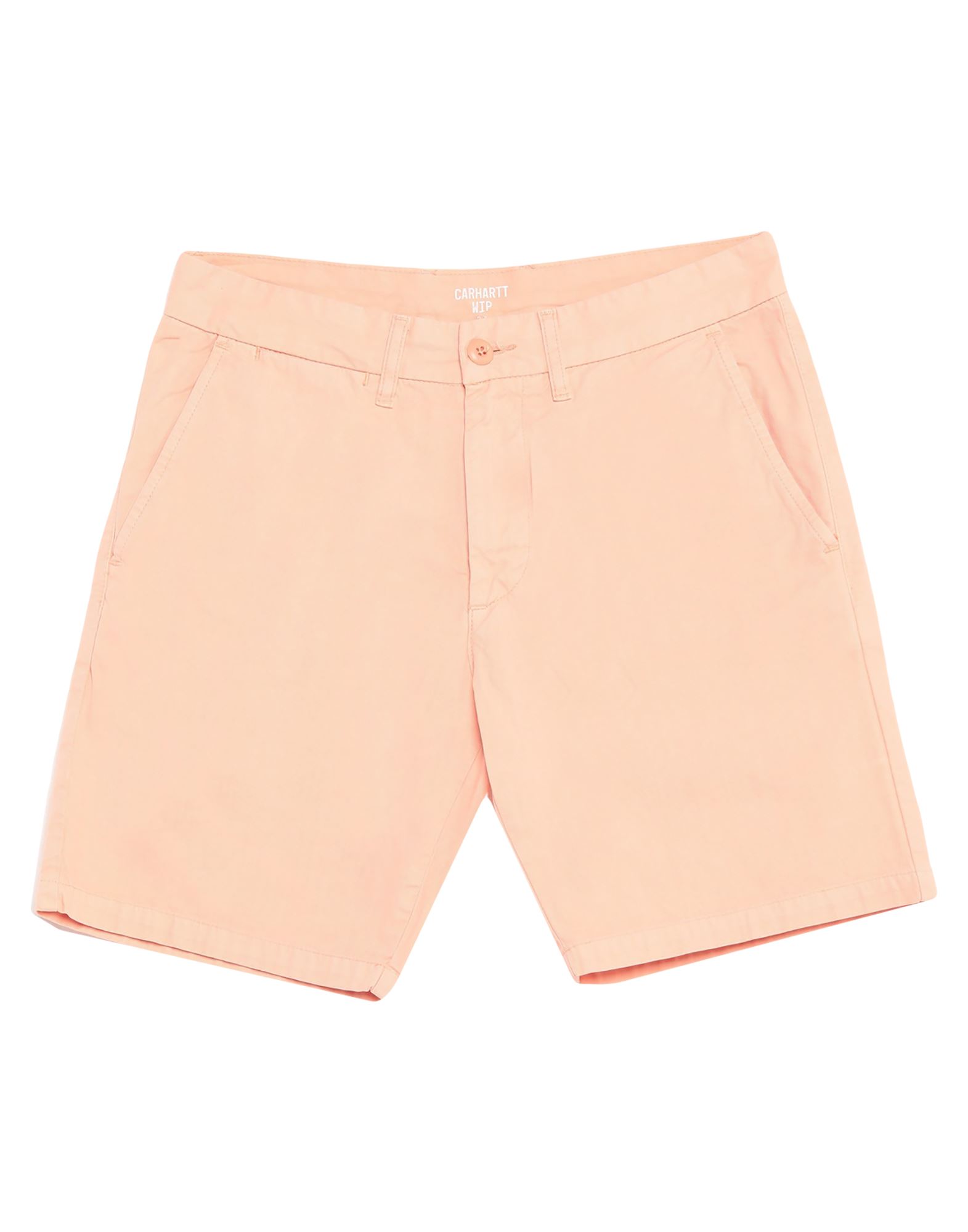 Shop Carhartt Man Shorts & Bermuda Shorts Salmon Pink Size 28 Cotton