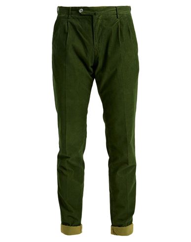 Pt Torino Man Pants Green Size 30 Cotton, Elastane