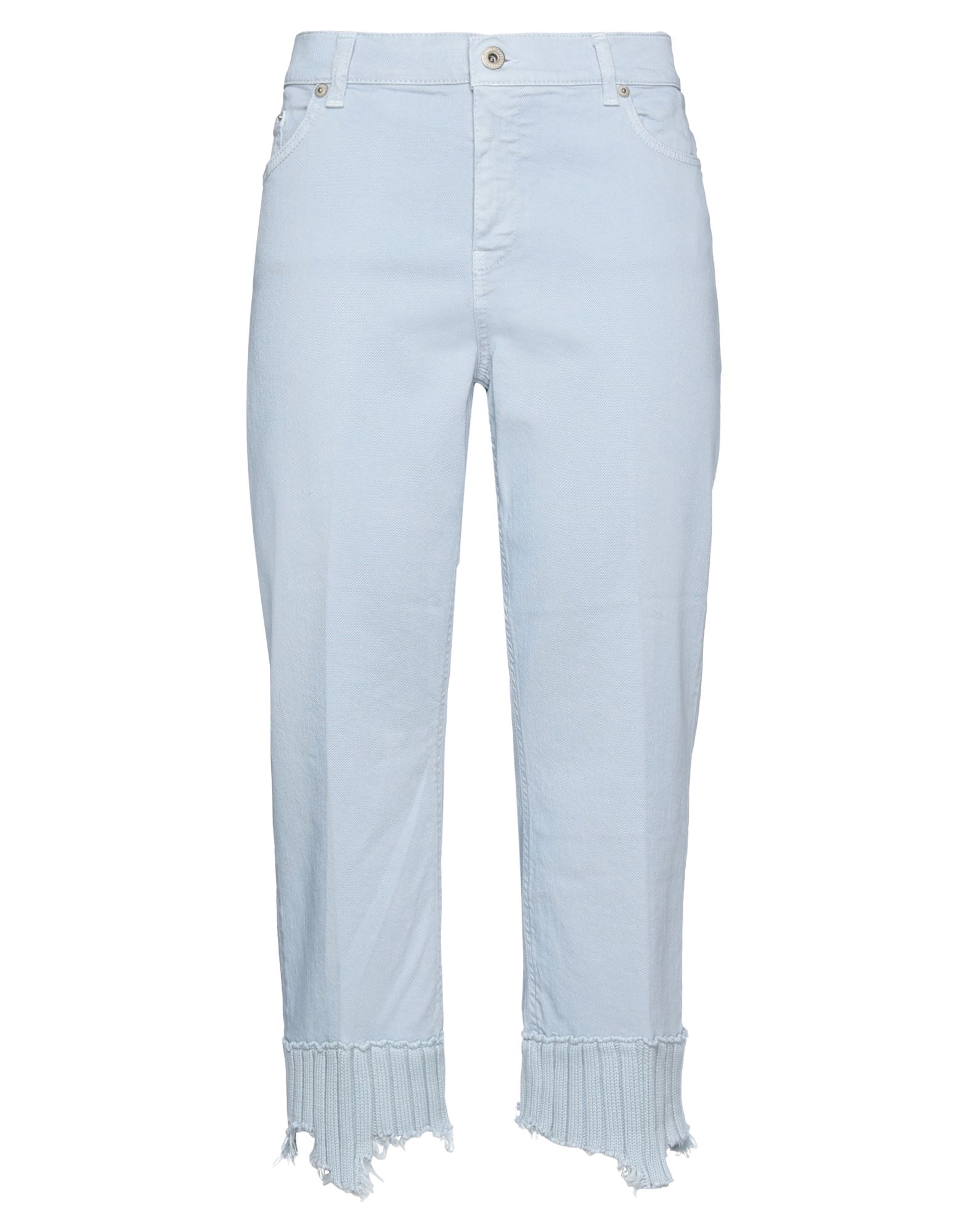 Dondup Cropped Pants In Sky Blue
