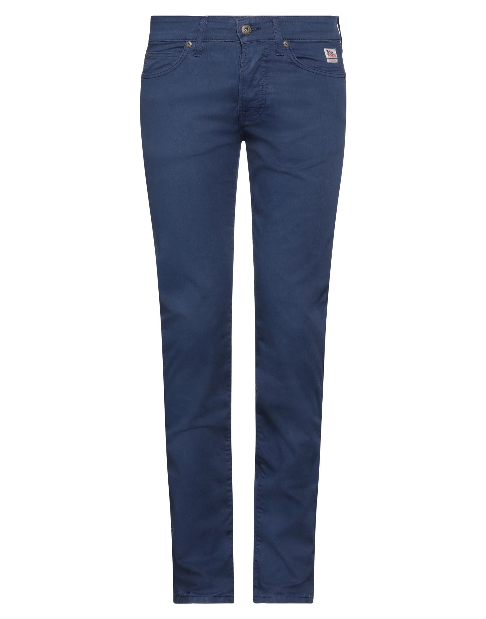 Roy Rogers Roÿ Roger's Man Pants Midnight Blue Size 31 Cotton, Lyocell, Elastane In Slate Blue