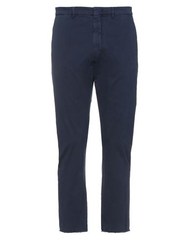 Man Pants Midnight blue Size 36 Cotton, Elastane