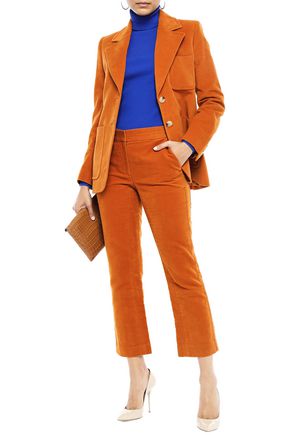 Tory Burch Khloe Cropped Bootcut Pants In Orange | ModeSens