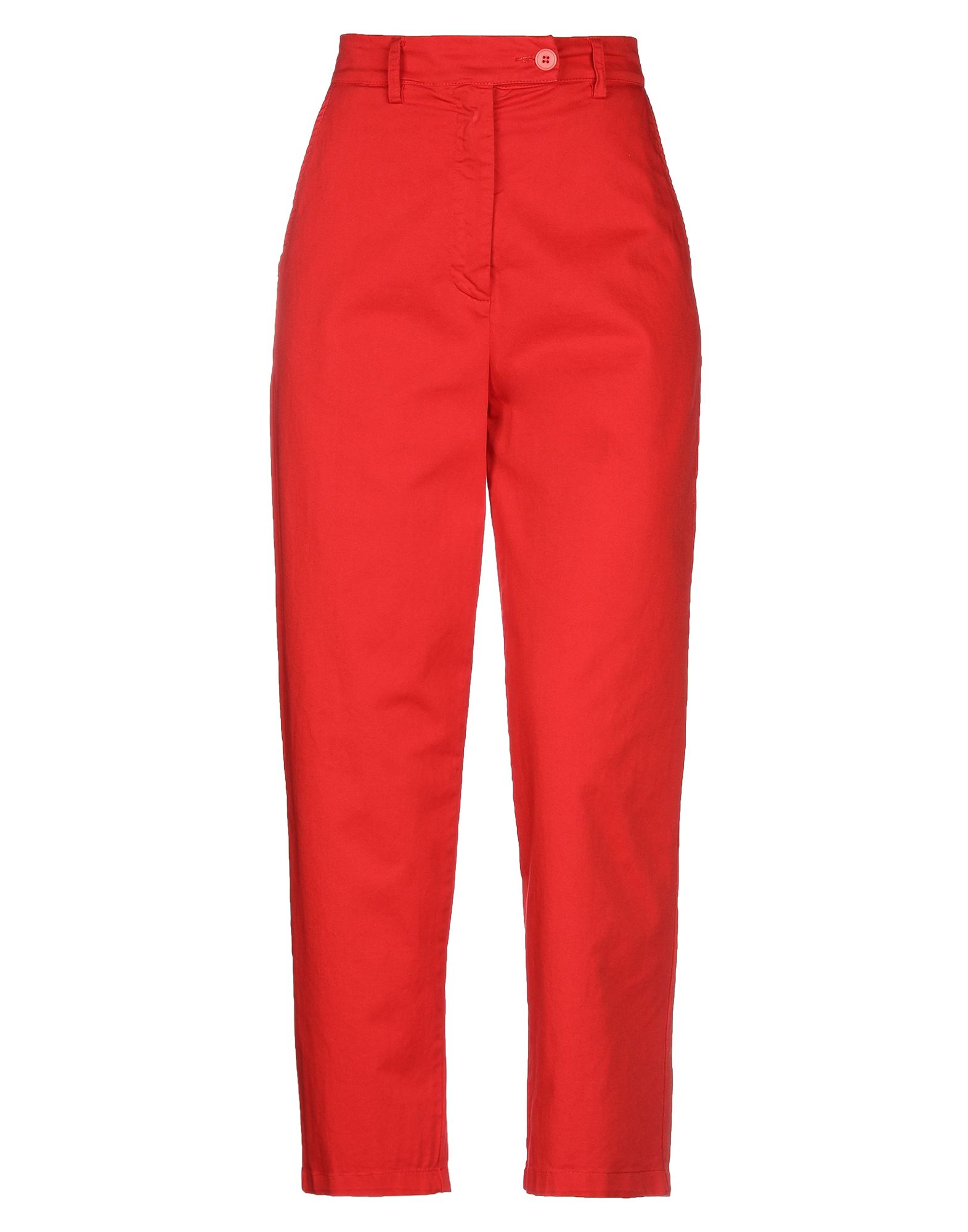 Повседневные брюки  - Белый,Красный цвет