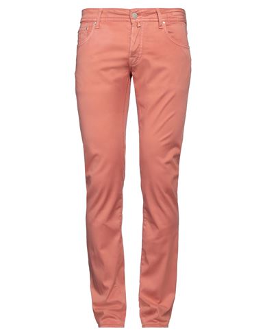 Shop Jacob Cohёn Man Pants Apricot Size 32 Lyocell, Cotton, Elastane In Orange