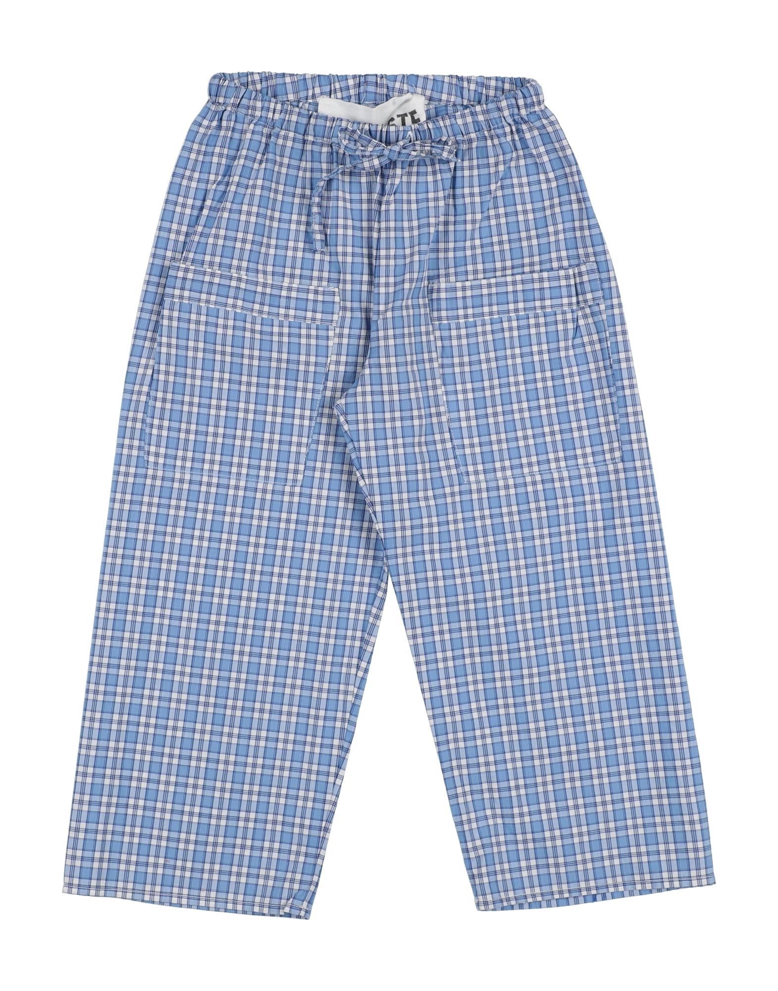 Shop Touriste Toddler Girl Pants Azure Size 6 Cotton In Blue