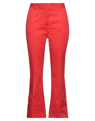 Alberto Biani Woman Pants Red Size 2 Cotton, Elastane