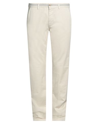 Mason's Man Pants Cream Size 38 Cotton, Lycra In White