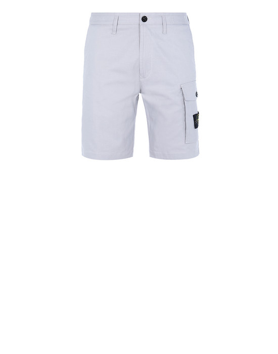 STONE ISLAND L1214 Bermuda shorts Man Dust Grey