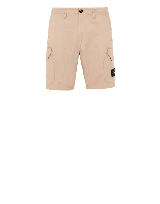 stone island khaki cargo shorts