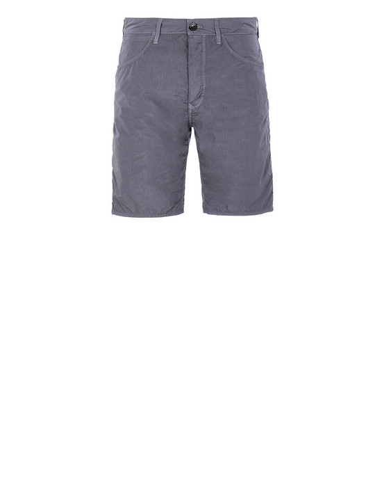 STONE ISLAND L11J2 NYLON TELA-TC RE Bermuda shorts Man Blue Grey
