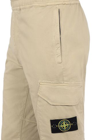 stone island khaki cargo shorts