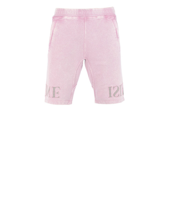 FLEECE BERMUDA SHORTS Man 66354 FLECK TREATMENT Front STONE ISLAND
