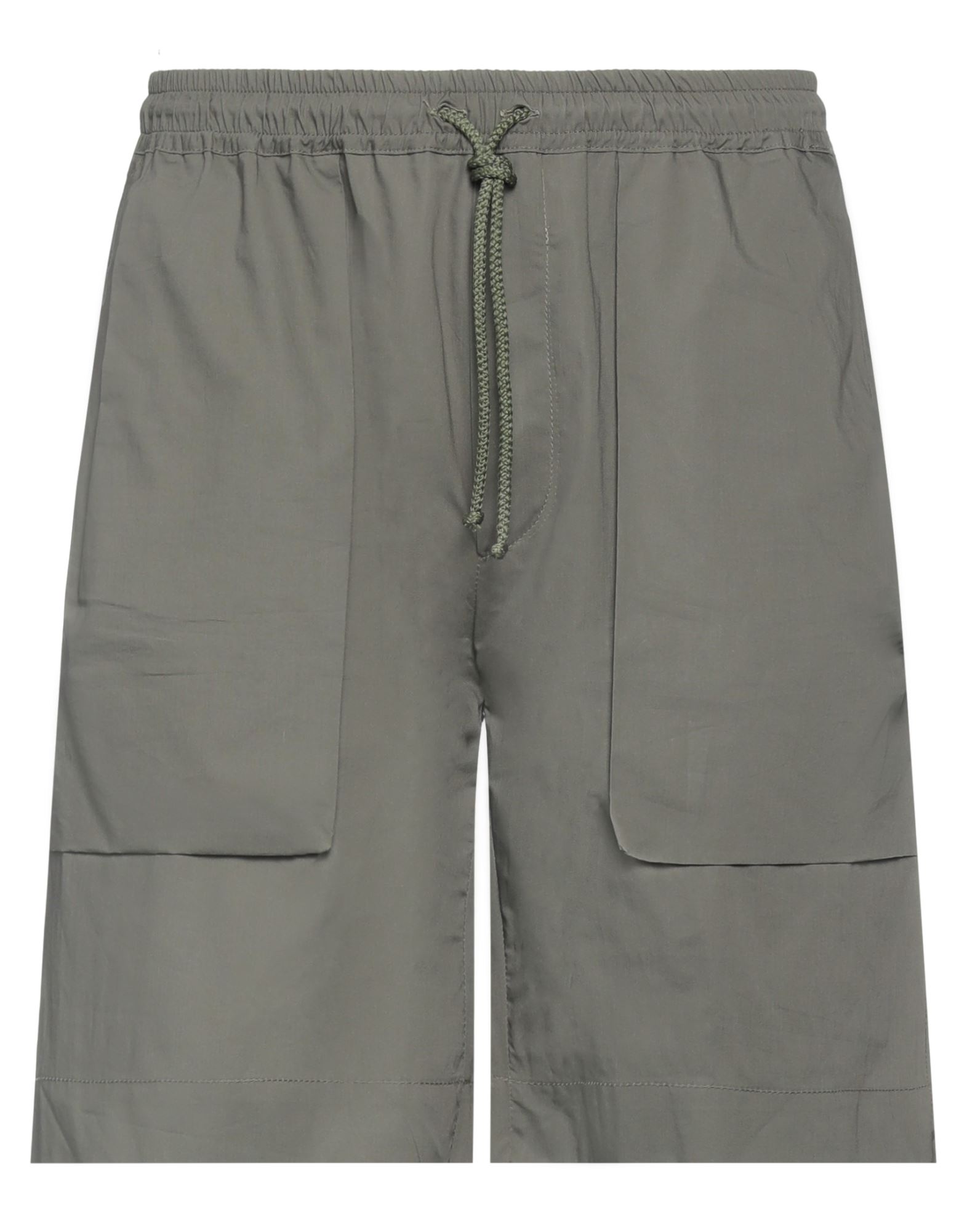 Daniele Alessandrini Homme Man Shorts & Bermuda Shorts Military Green Size 28 Cotton