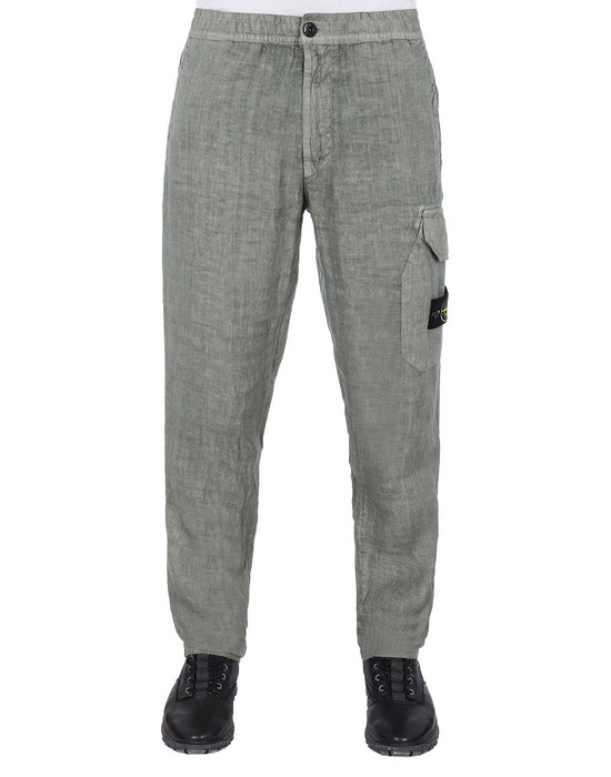 Hosen Herr 31101“FISSATO”DYE TREATMENT Front STONE ISLAND
