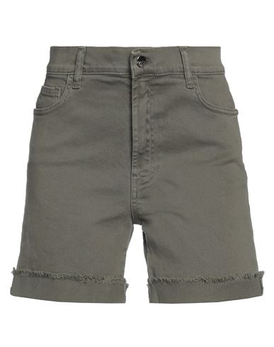 Kaos Jeans Woman Shorts & Bermuda Shorts Military Green Size 25 Cotton, Elastane