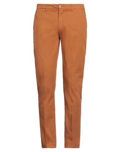 Shop Yan Simmon Man Pants Tan Size 36 Cotton, Elastane In Brown