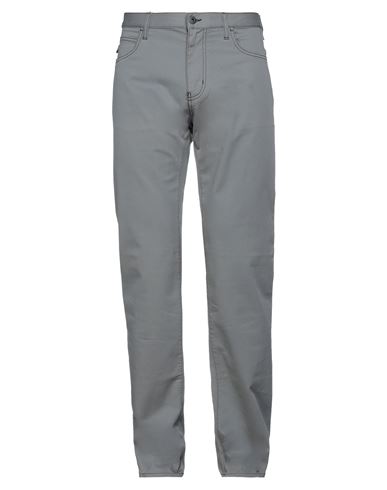 Emporio Armani Man Pants Grey Size 32w-32l Cotton, Elastane