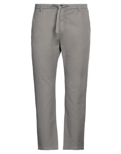 Shop Yan Simmon Man Pants Grey Size 40 Cotton, Flax, Elastane