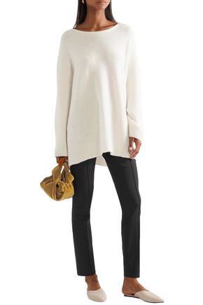 Click to view more detailed imagery on our partner's website The Row Cosso Cropped Cotton-blend Cady Skinny Pants In Black