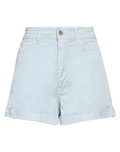 Dondup Woman Shorts & Bermuda Shorts Sky Blue Size 27 Cotton, Elastane
