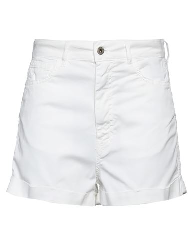 Shop Dondup Woman Shorts & Bermuda Shorts White Size 27 Cotton, Elastane