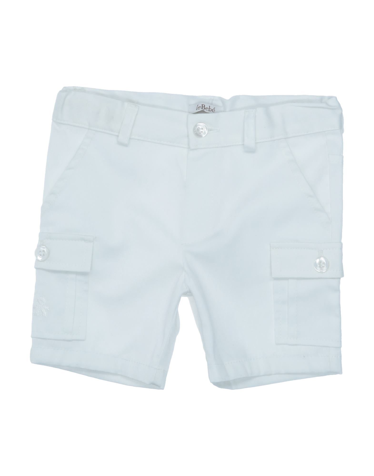 Shop Le Bebé Man Shorts & Bermuda Shorts White Size 12 Cotton, Elastane