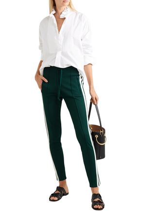 Isabel Marant Étoile Striped Track Pants In Forest Green |