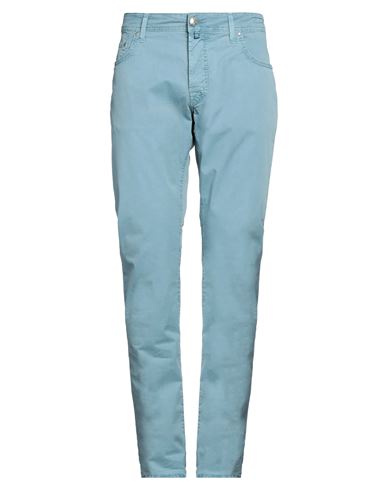 Jacob Cohёn Man Pants Light Blue Size 30 Cotton, Elastane