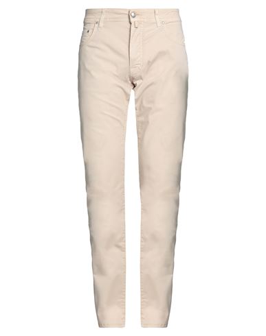Shop Jacob Cohёn Man Pants Beige Size 37 Cotton, Elastane