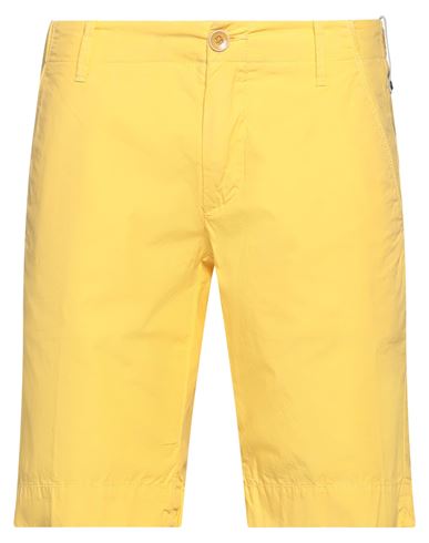 At.p.co At. P.co Man Shorts & Bermuda Shorts Yellow Size 26 Cotton