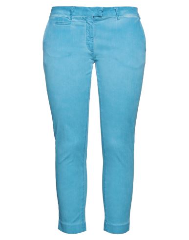 Mason's Woman Pants Azure Size 12 Cotton, Polyester, Elastane In Blue
