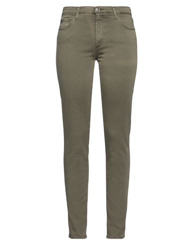 Ag Jeans Woman Pants Military Green Size 28 Cotton, Modal, Polyester, Polyurethane