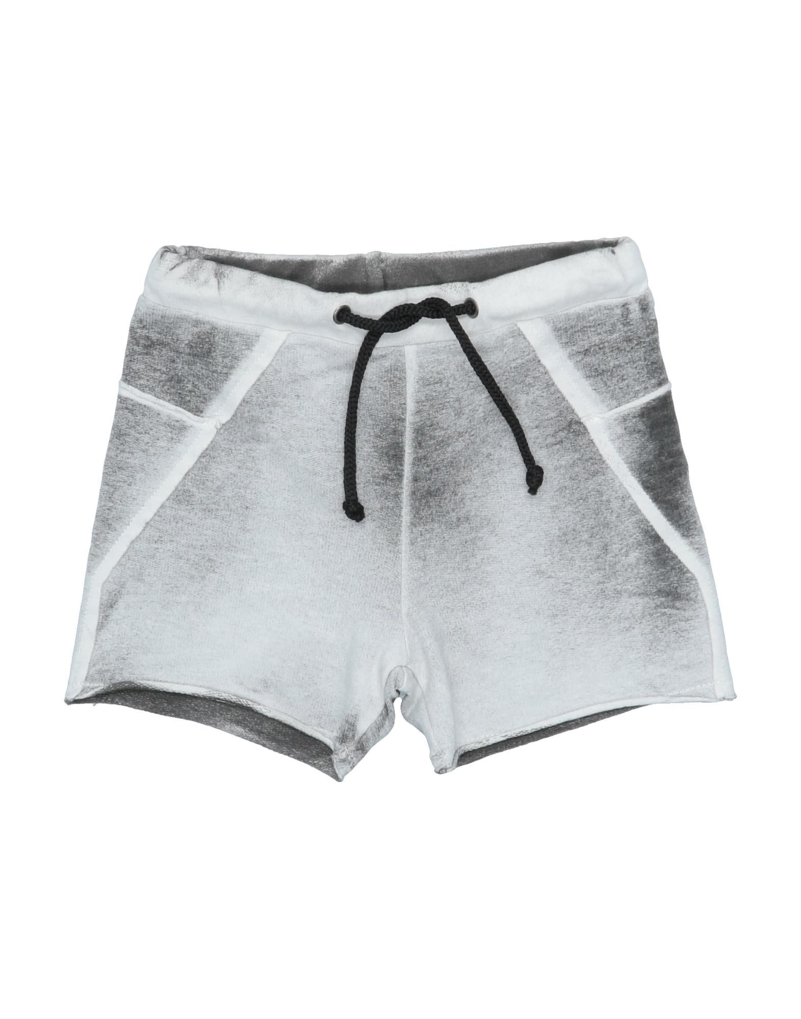 Shop Mapero Maperō Newborn Boy Shorts & Bermuda Shorts Light Grey Size 3 Cotton, Elastane