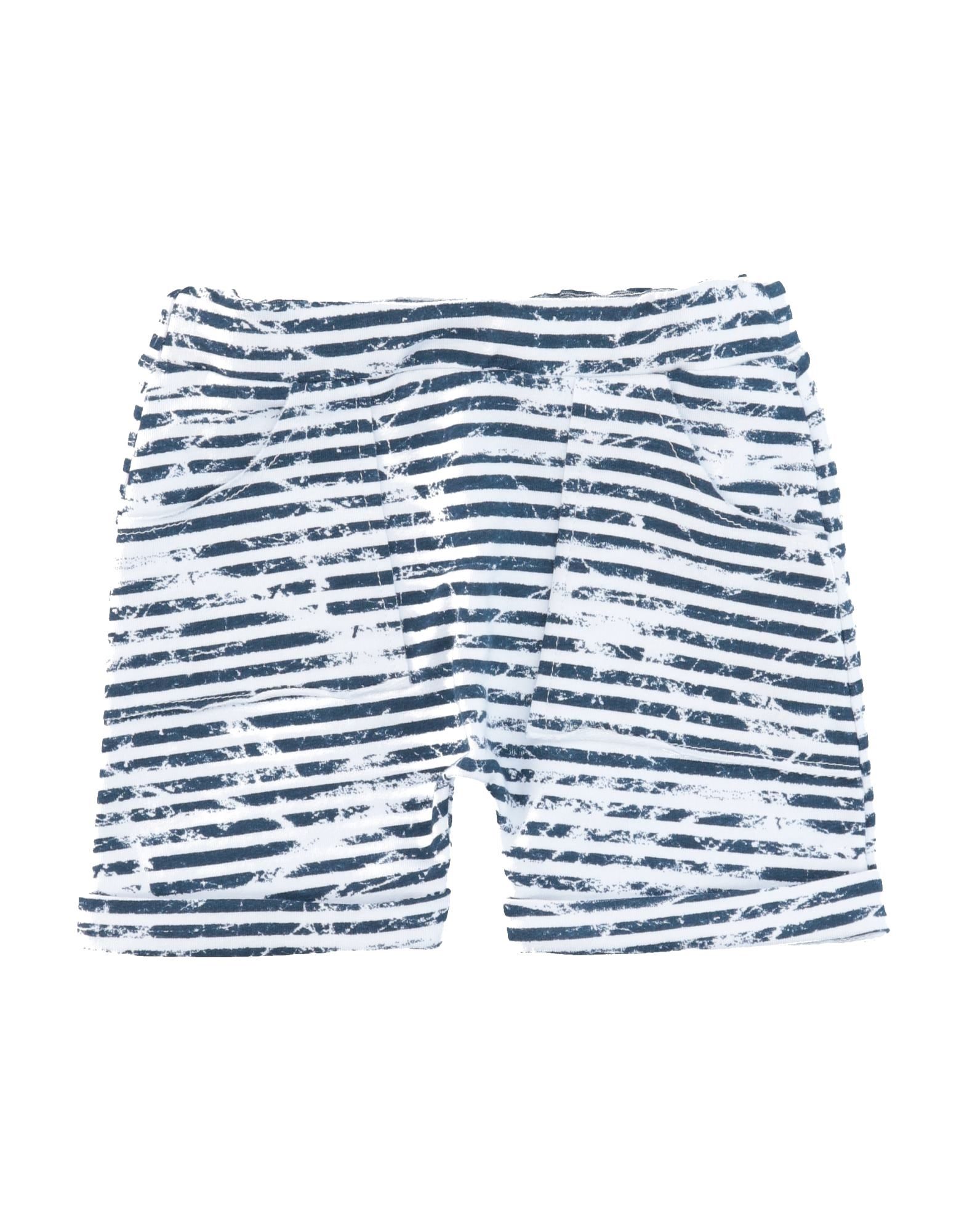 Mapero Kids' Maperō Newborn Boy Shorts & Bermuda Shorts Midnight Blue Size 3 Cotton, Elastane