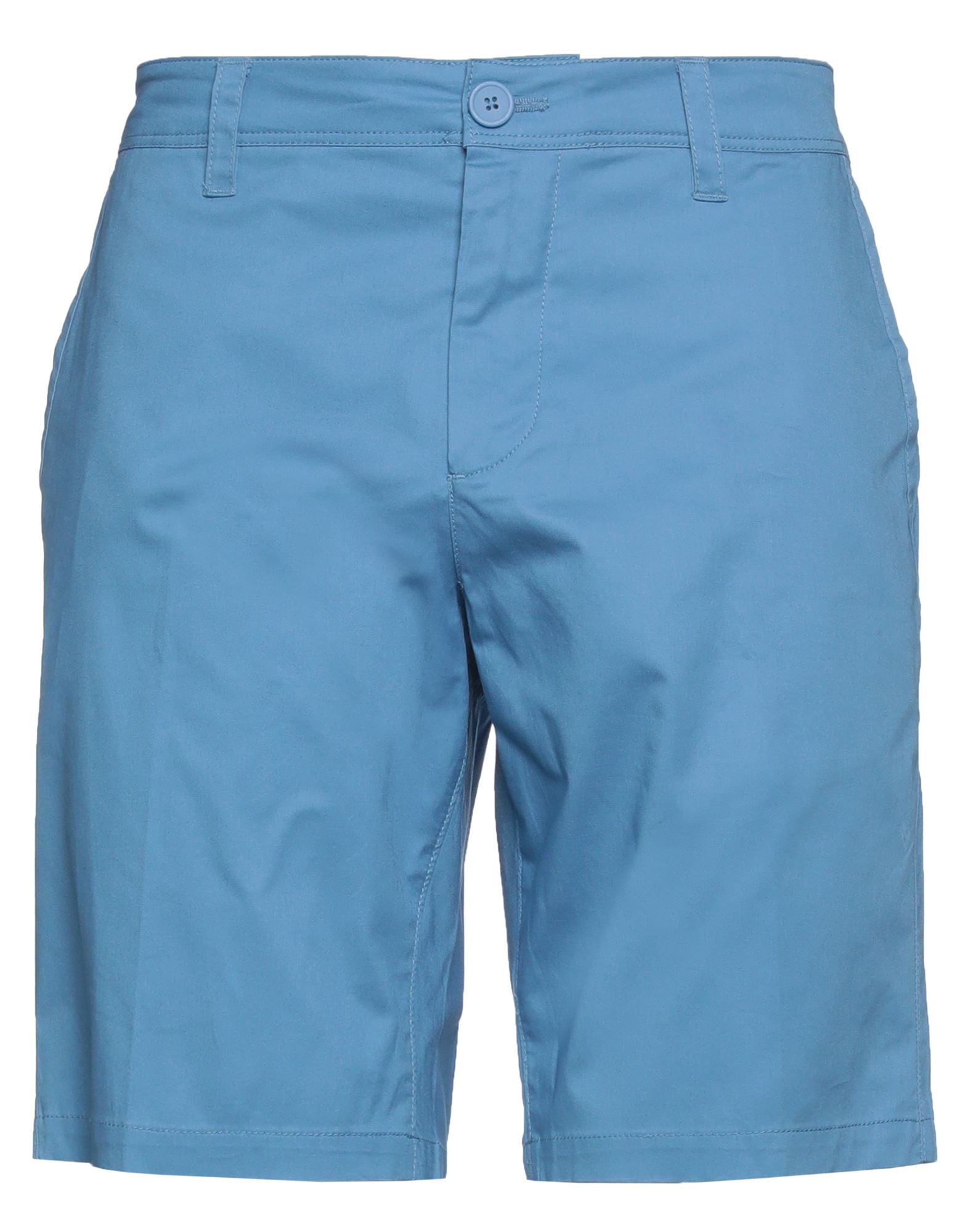 Armani Exchange Man Shorts & Bermuda Shorts Pastel Blue Size 29 Cotton, Elastane
