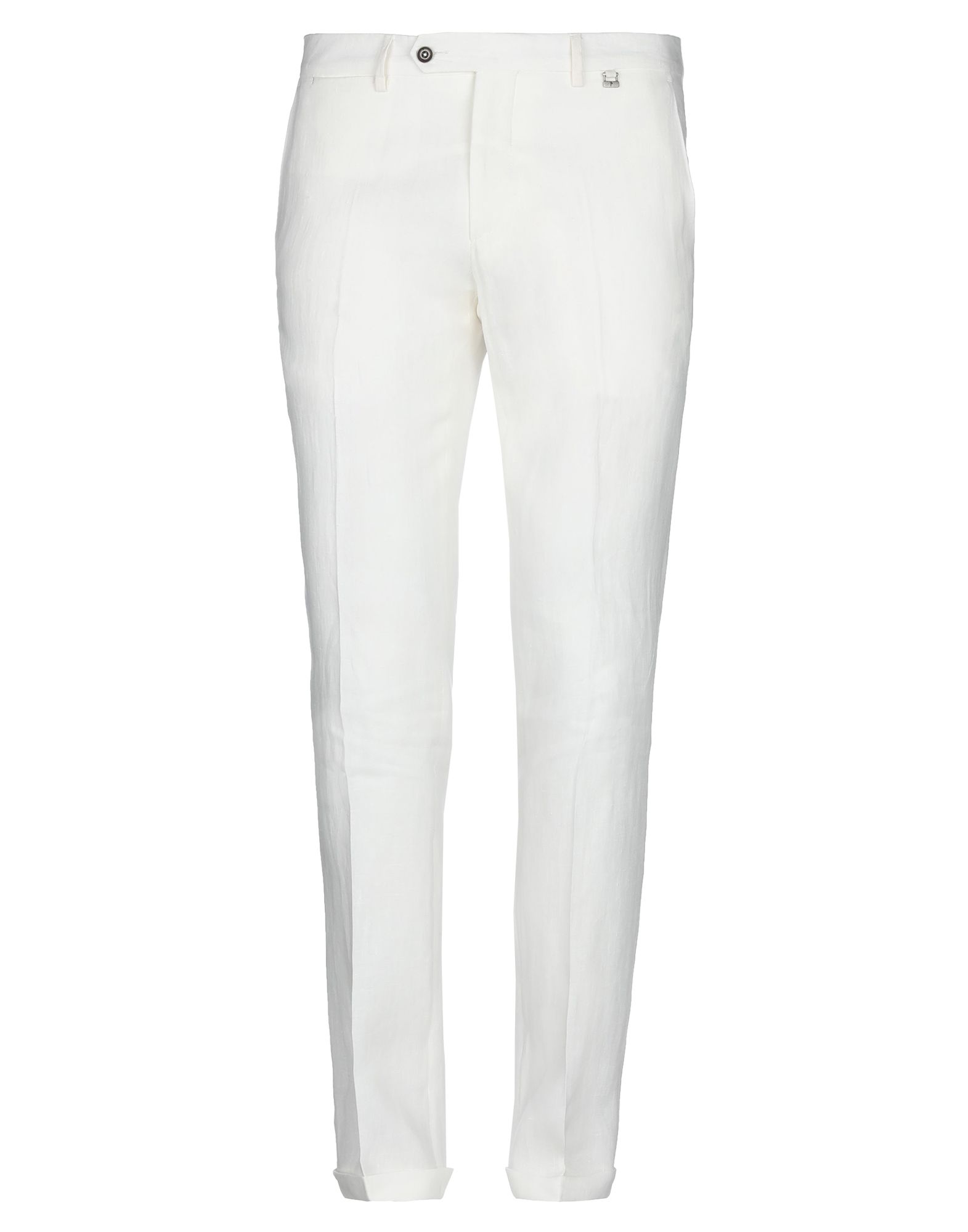 《セール開催中》PAOLONI メンズ パンツ ホワイト 46 リネン 100%