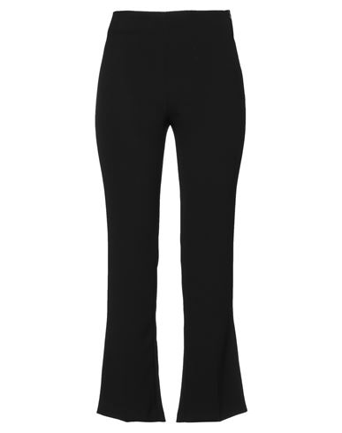 Kaos Woman Pants Black Size 2 Polyester, Elastane