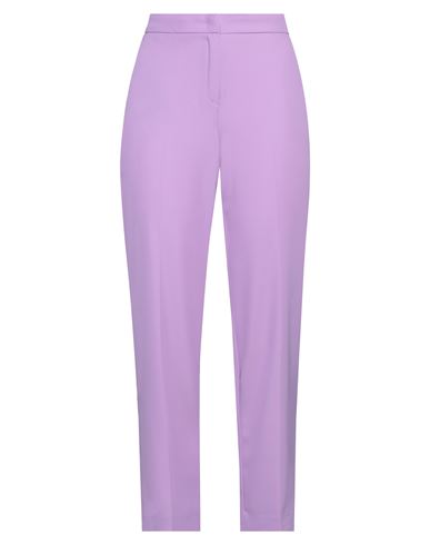 Twenty Easy By Kaos Woman Pants Light Purple Size 10 Polyester, Elastane