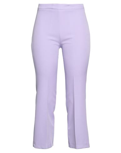 Shop Twenty Easy By Kaos Woman Pants Lilac Size 6 Polyester, Elastane In Purple
