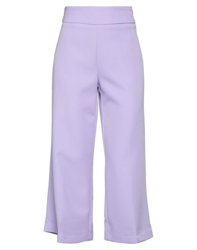 Twenty Easy By Kaos Woman Pants Lilac Size 10 Polyester, Elastane In Purple