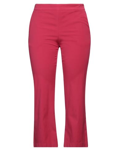 Maliparmi Malìparmi Woman Pants Fuchsia Size 4 Cotton, Elastic Fibres In Pink