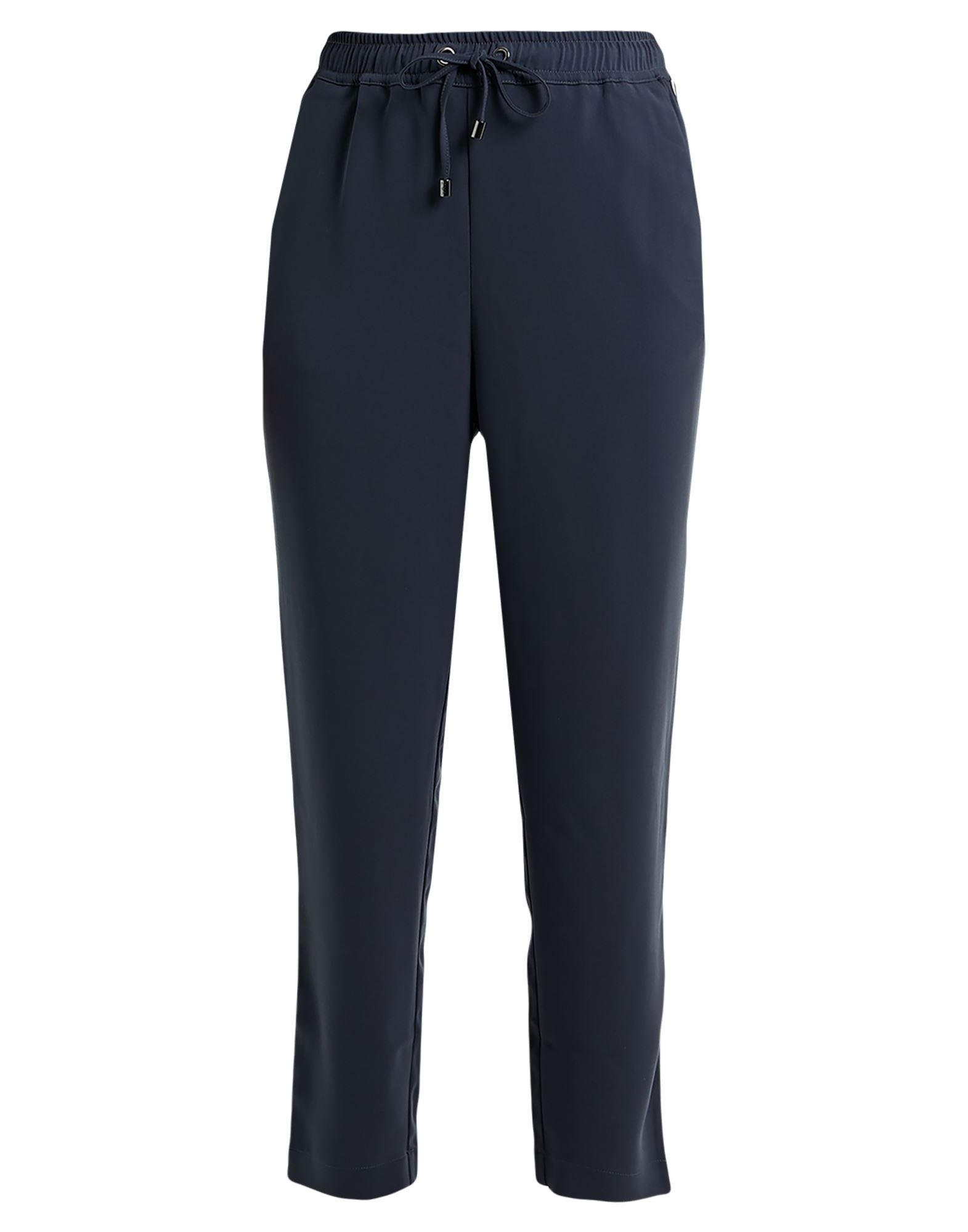 Shop Emporio Armani Woman Pants Navy Size 10 Polyester, Elastane In Navy Blue