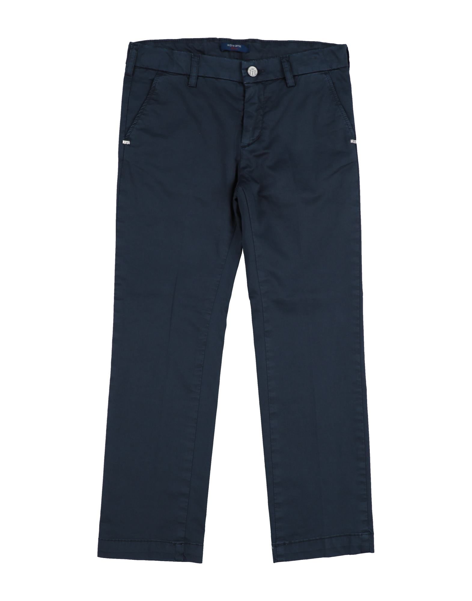 Entre Amis Garçon Casual Pants In Dark Blue