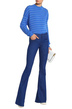 VICTORIA BECKHAM VICTORIA, VICTORIA BECKHAM WOMAN HIGH-RISE FLARED JEANS MID DENIM